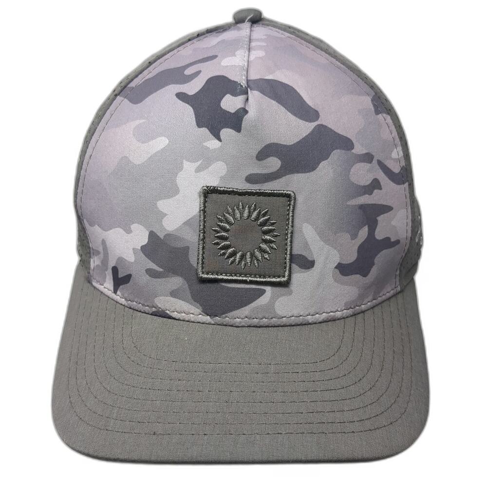 Pukka Trucker Hat Gray Black Camo Ocotillo Golf Club Snapback One Size